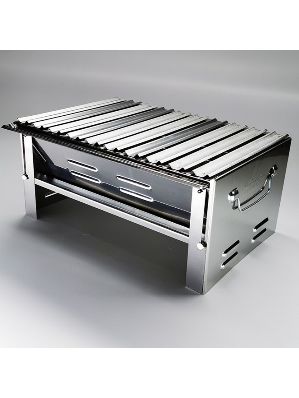 Katlanır Mangal 430 Krom Çelik Beyaz